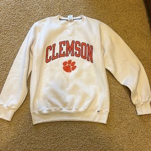 White Clemson Sweatshirt